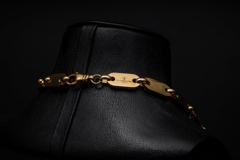 L&T Plattenkette 60cm 10mm + Armband 21cm 10mm aus Edelstahl zusätzlic –  Lilian&Thierry Jewelry
